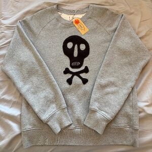 Slightly Choppy Jolly Roger Sweatshirt Unisex Size Small